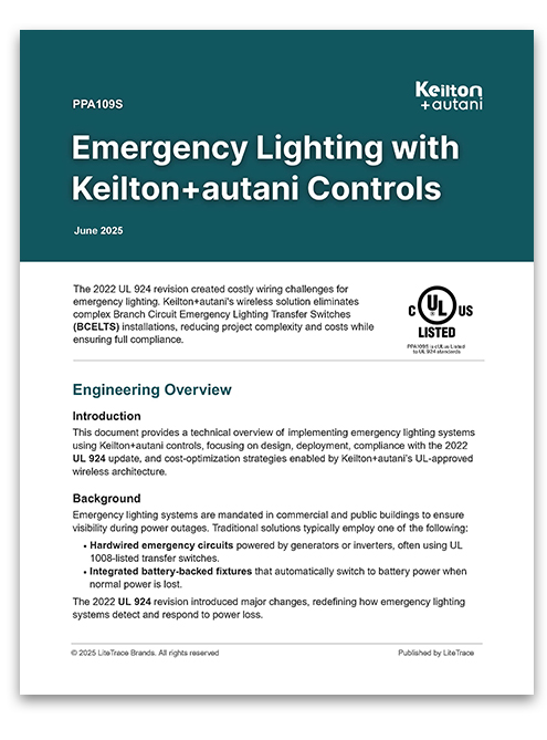 Emergency Lighting with Keilton+Autani Controls Whitepaper