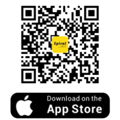 QR code linking to Spiral Engineering on the App Store